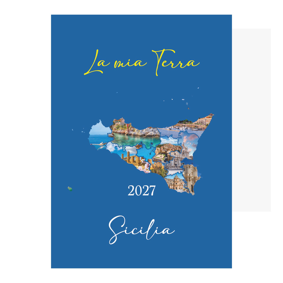 SICILIA - Calendario Illustrato personalizzato con logo - Pubblienne