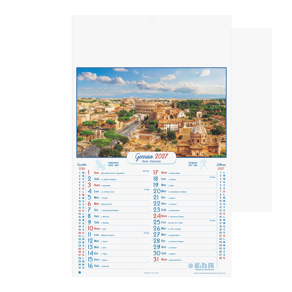 ROMA - Calendario Illustrato personalizzato con logo - Pubblienne