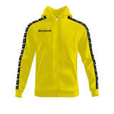 FELPA FULL ZIP CON CAPPUCCIO TERRY BAND personalizzato con logo - Pubblienne