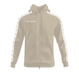 FELPA FULL ZIP CON CAPPUCCIO TERRY BAND personalizzato con logo - Pubblienne