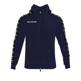 FELPA FULL ZIP CON CAPPUCCIO TERRY BAND personalizzato con logo - Pubblienne