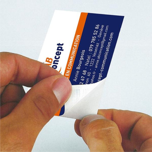 1000 Adesivi 85x55 personalizzato con logo - Pubblienne
