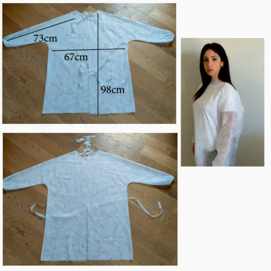 Camice in TNT Corto personalizzato con logo - Pubblienne