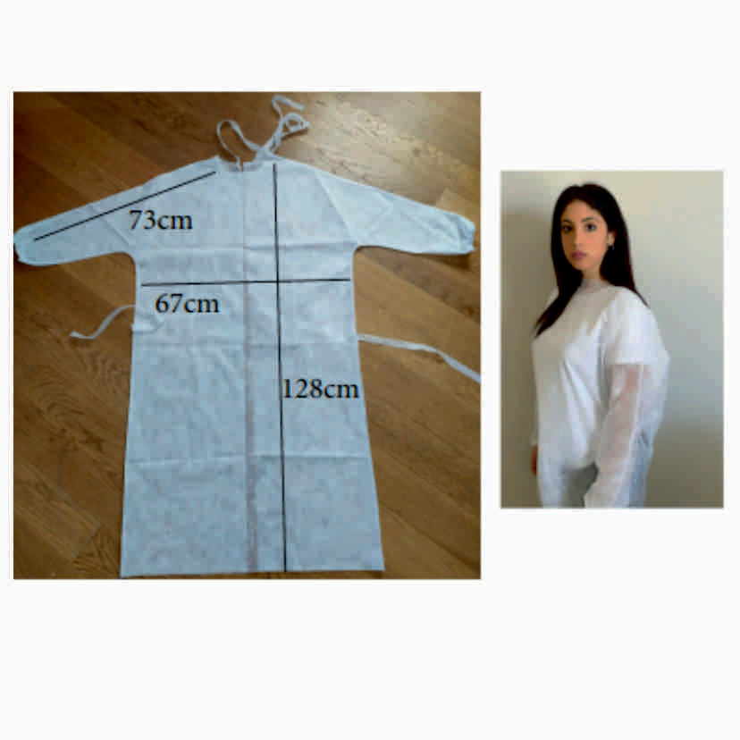 Camice in TNT Lungo personalizzato con logo - Pubblienne