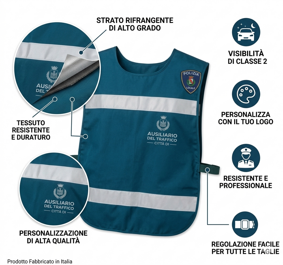 Casacca Vigile personalizzato con logo - Pubblienne