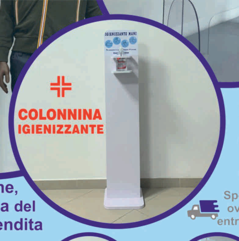 Colonnina Igienizzante personalizzato con logo - Pubblienne