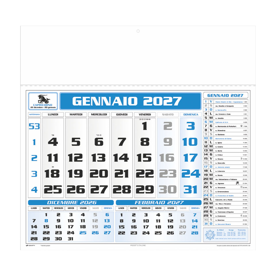 CALENDARIO AMERICANO personalizzato con logo - Pubblienne