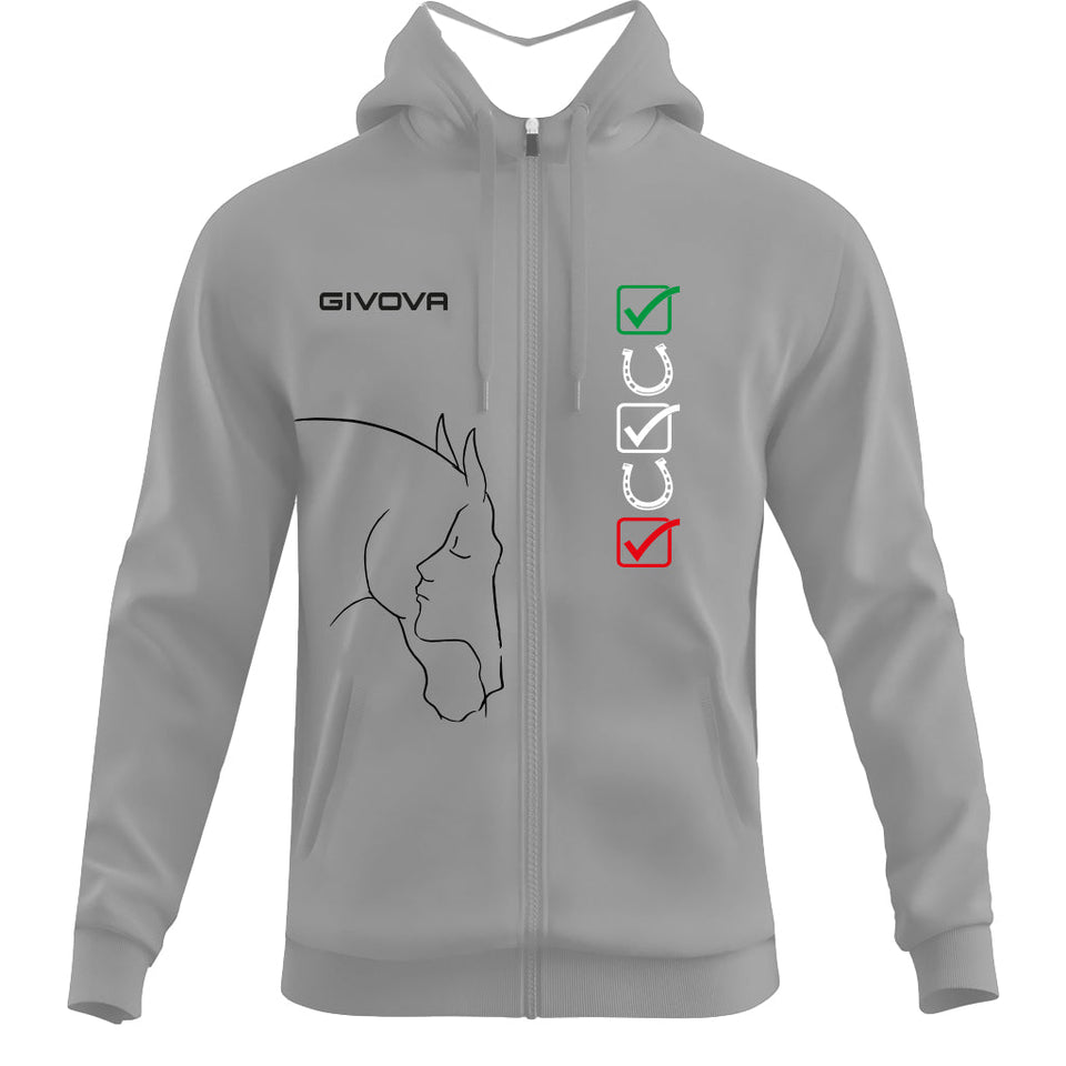 FELPA SCUBA DOUBLE FACE EQUITAZIONE personalizzato con logo - Pubblienne