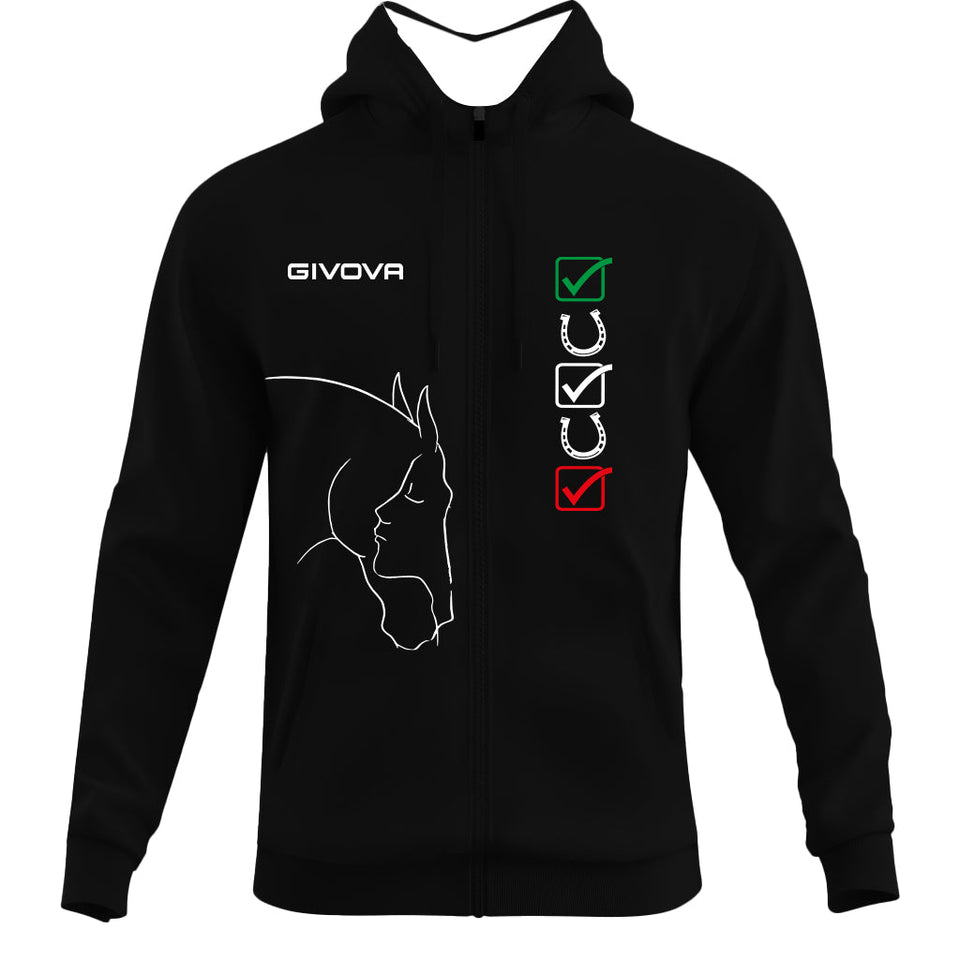 FELPA SCUBA DOUBLE FACE EQUITAZIONE personalizzato con logo - Pubblienne