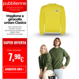 Maglione a girocollo unisex Clasica personalizzato con logo - Pubblienne