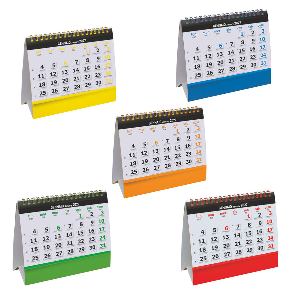 CALENDARIO DA TAVOLO ESSENTIAL DESK personalizzato con logo - Pubblienne