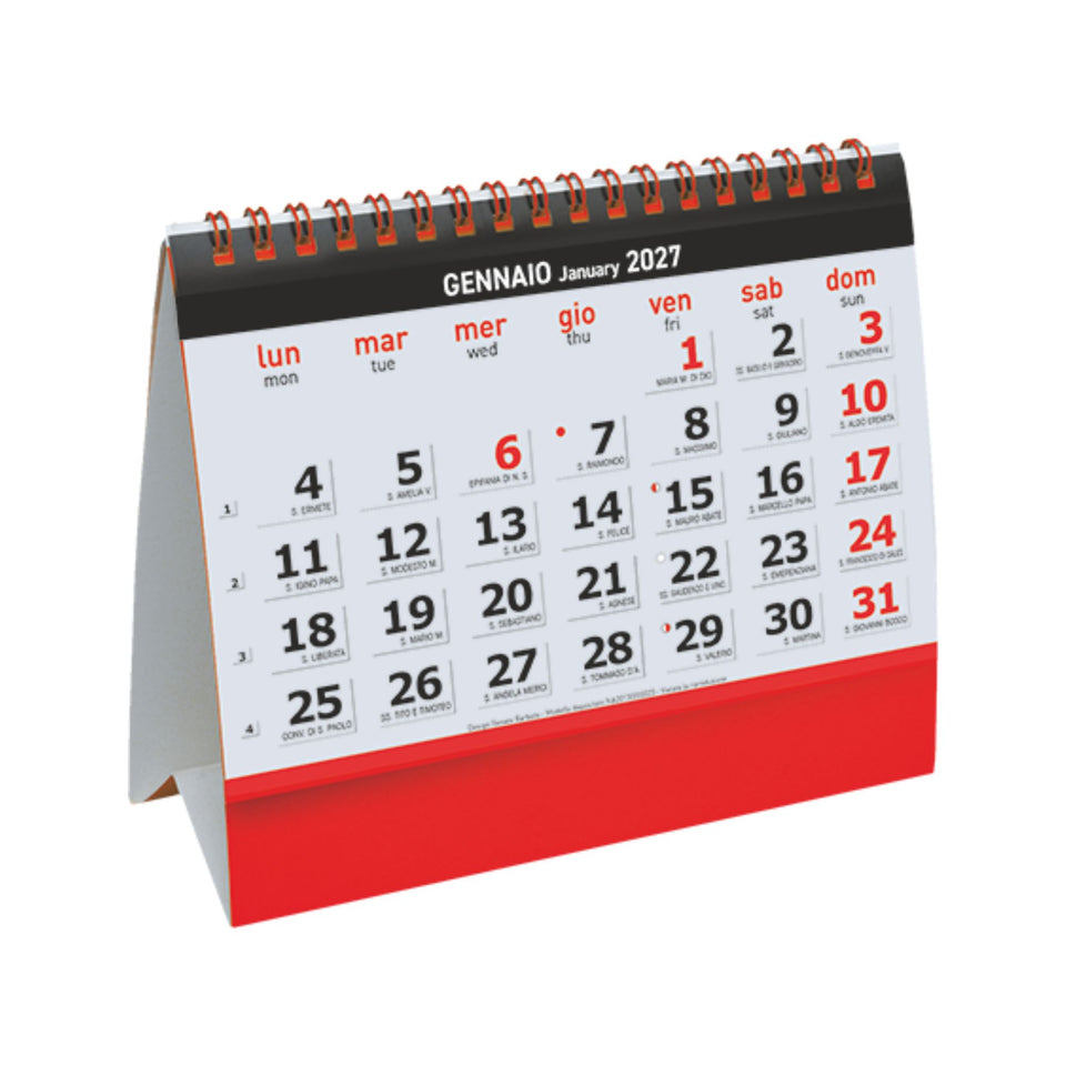 CALENDARIO DA TAVOLO ESSENTIAL DESK personalizzato con logo - Pubblienne