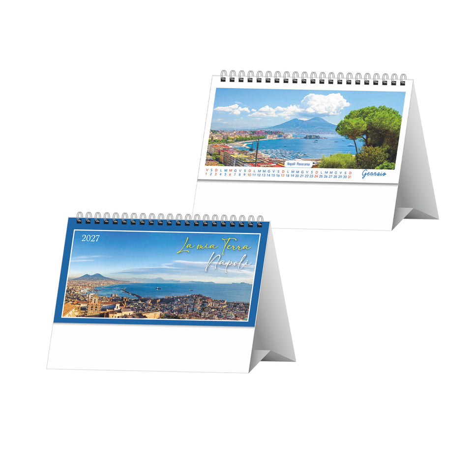 CALENDARIO DA TAVOLO NAPOLI ANTICA personalizzato con logo - Pubblienne