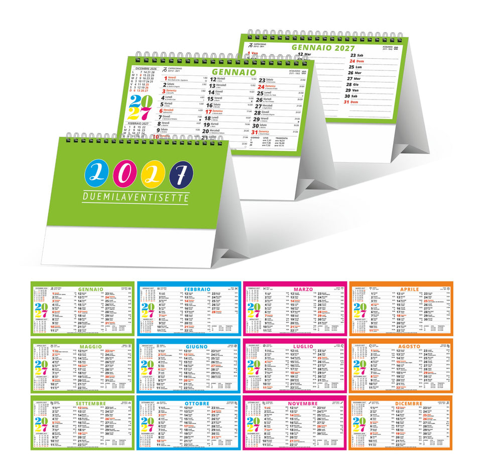 CALENDARIO DA TAVOLO SVEDESE personalizzato con logo - Pubblienne