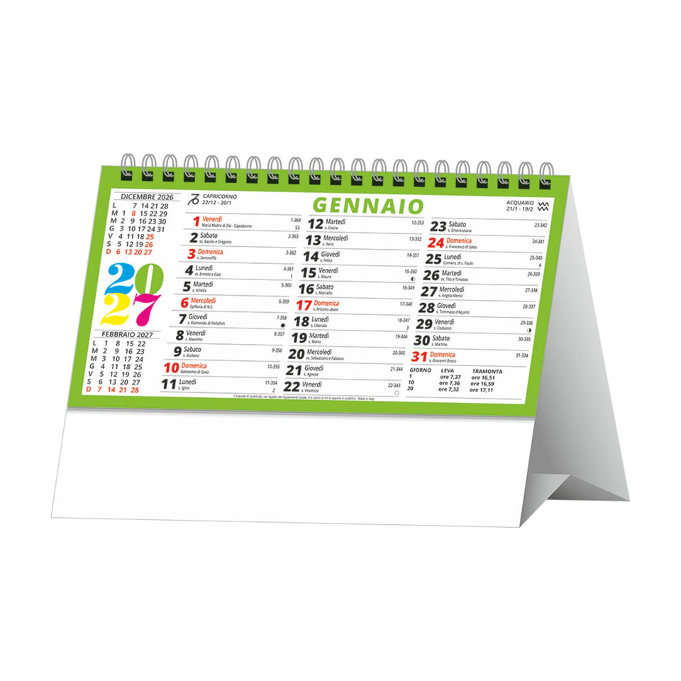 CALENDARIO DA TAVOLO SVEDESE personalizzato con logo - Pubblienne