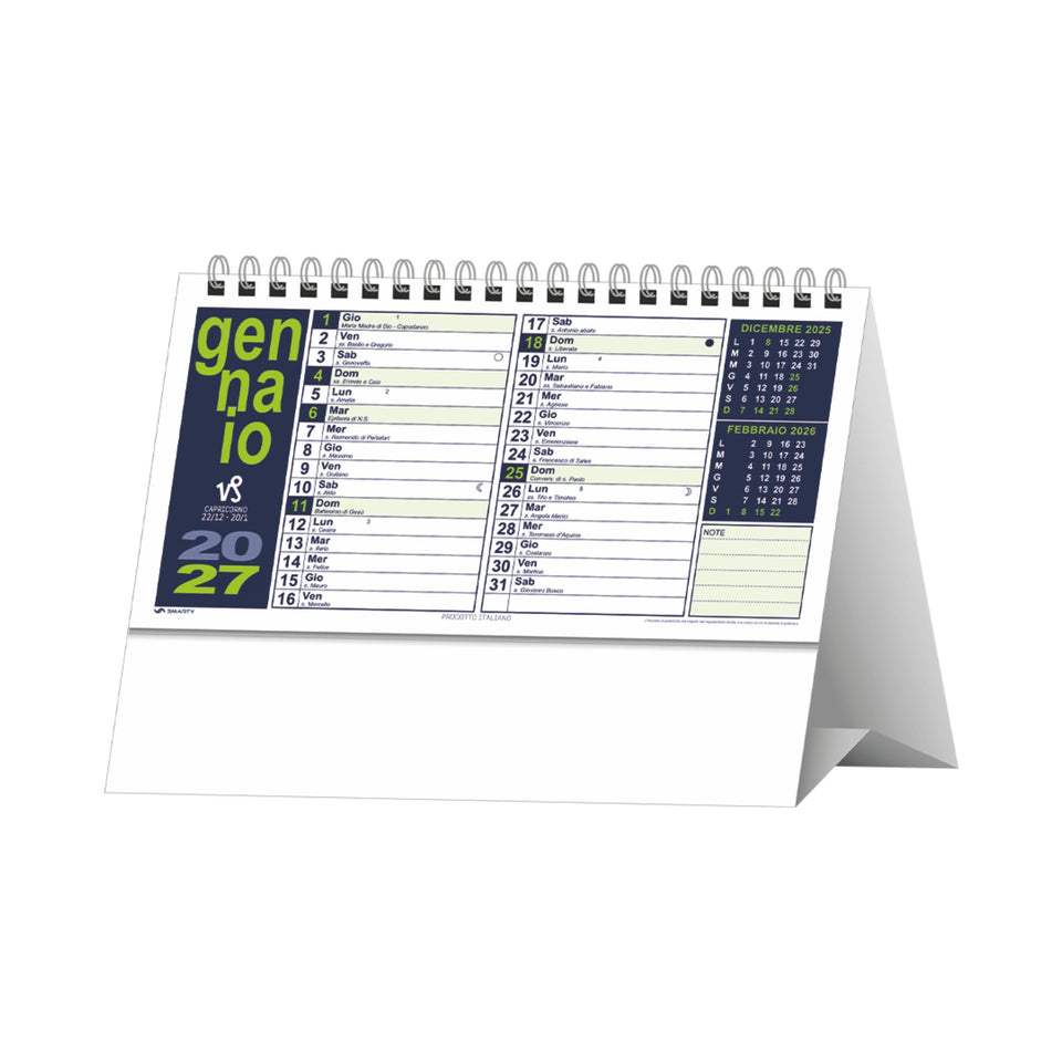 CALENDARIO DA TAVOLO PORTOGHESE personalizzato con logo - Pubblienne