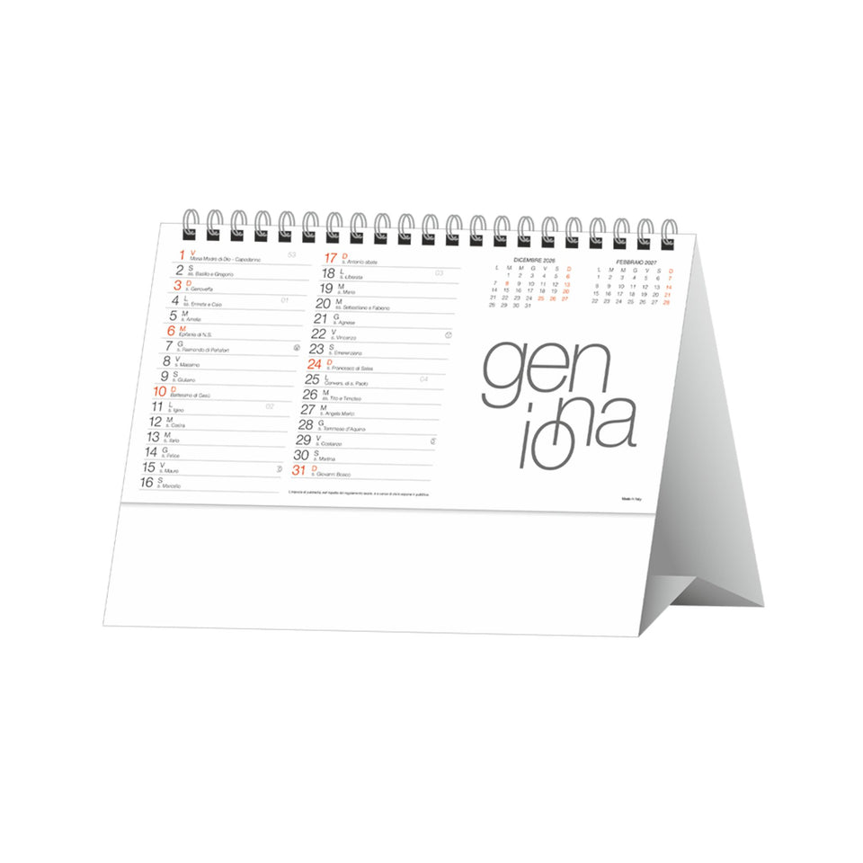 Calendario Design personalizzato con logo - Pubblienne