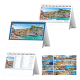 SICILIA - Calendario Illustrato da Tavolo personalizzato con logo - Pubblienne