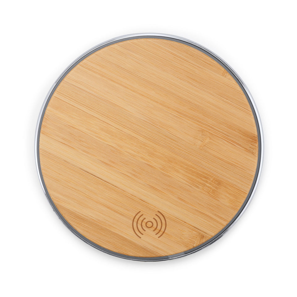 9108 - Caricabatterie wireless con corpo in alluminio personalizzato con logo - Pubblienne