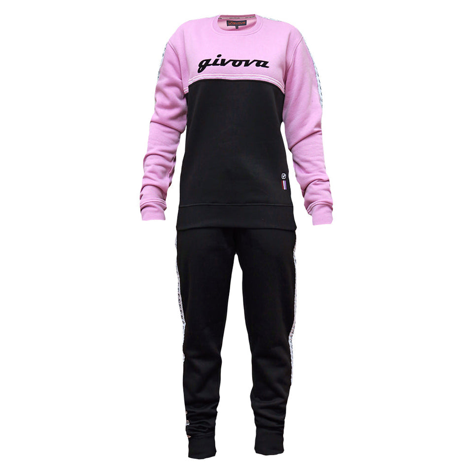 TUTA DONNA 100 G/COLLO CON BANDA IN FELPA personalizzato con logo - Pubblienne
