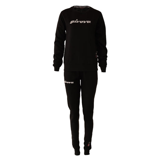 TUTA DONNA 104 G/COLLO CON PAILLETTES IN FELPA personalizzato con logo - Pubblienne