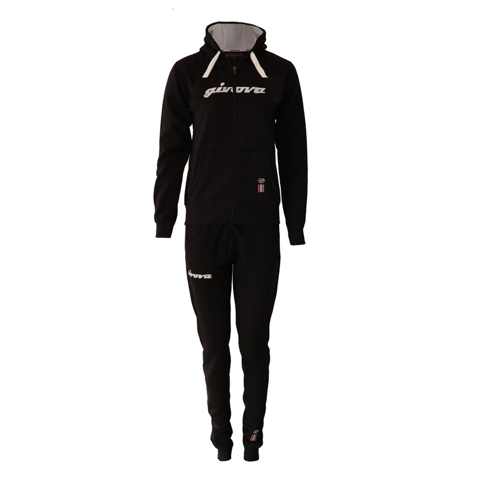 TUTA DONNA 105 PAILLETTES CON CAPP in FELPA personalizzato con logo - Pubblienne