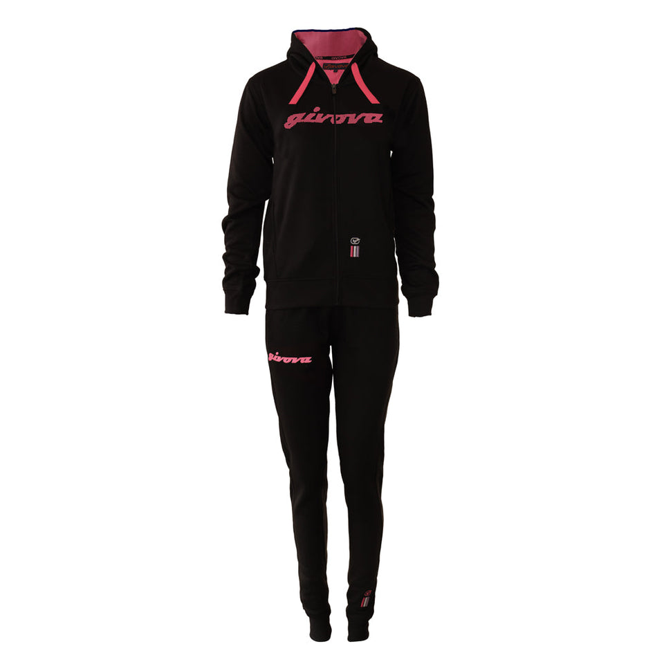 TUTA DONNA 105 PAILLETTES CON CAPP in FELPA personalizzato con logo - Pubblienne