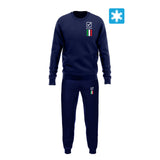 TUTA ITALIA 100 UOMO IN FELPA personalizzato con logo - Pubblienne