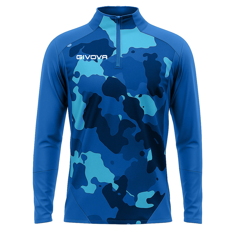 MAGLIA TECNICA HALF ZIP ARMY personalizzato con logo - Pubblienne