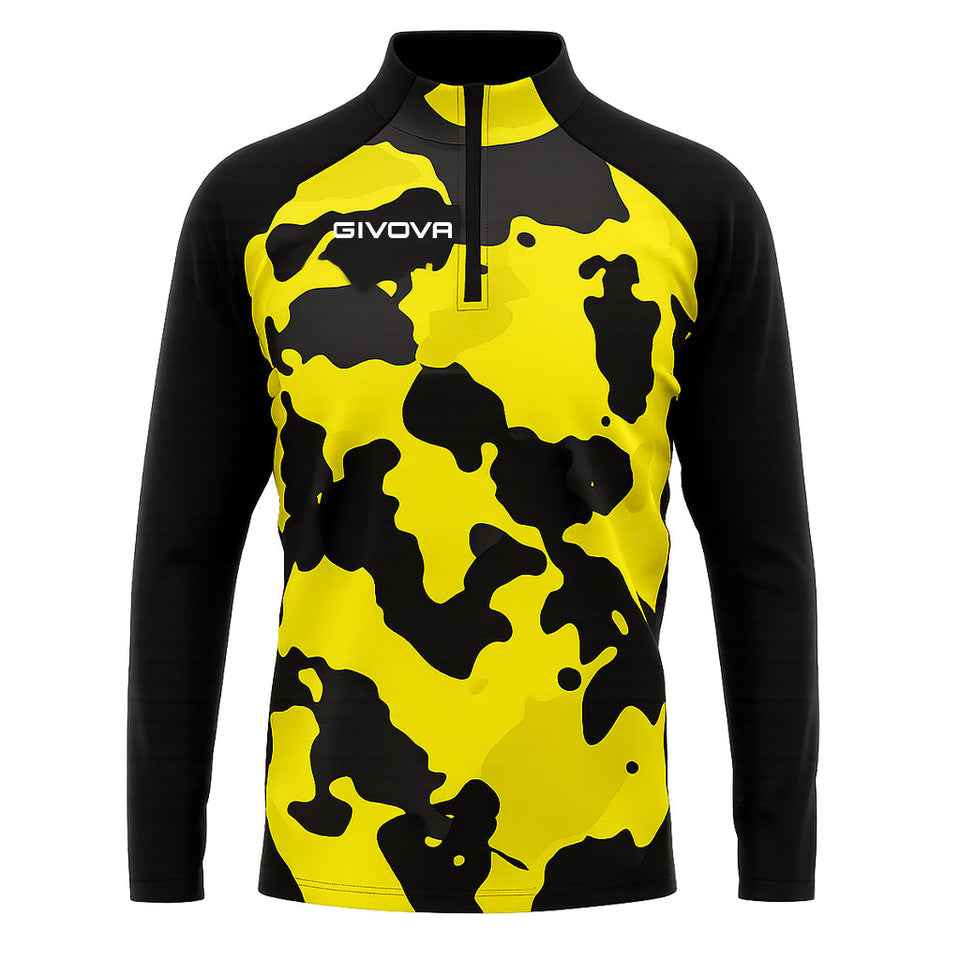 MAGLIA TECNICA HALF ZIP ARMY personalizzato con logo - Pubblienne