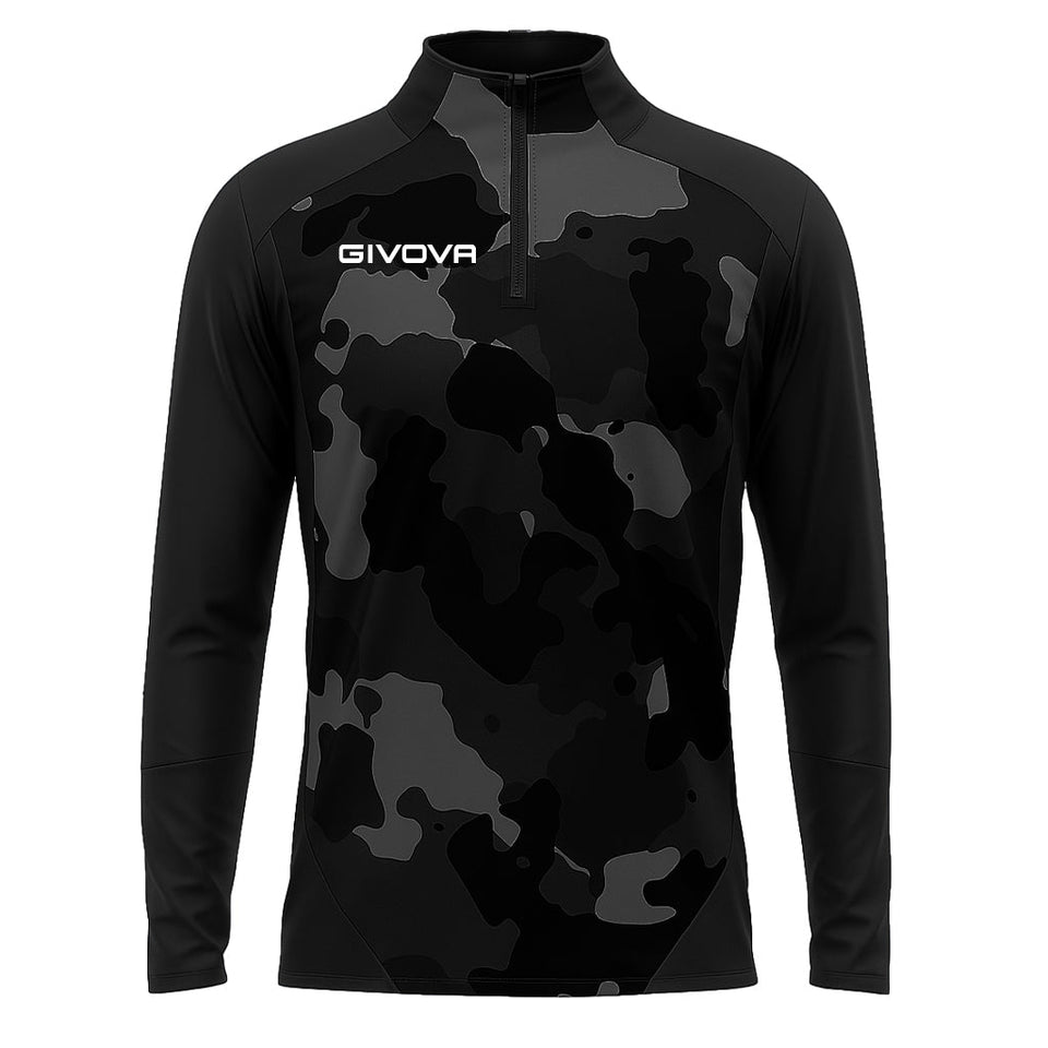 MAGLIA TECNICA HALF ZIP ARMY personalizzato con logo - Pubblienne