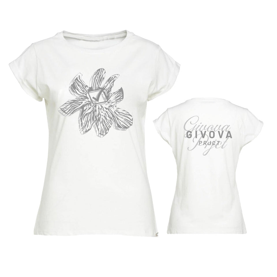 T-SHIRT LADY FLORAL personalizzato con logo - Pubblienne