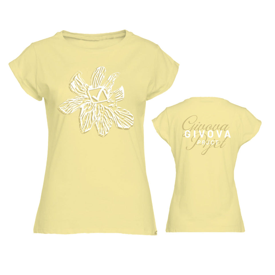 T-SHIRT LADY FLORAL personalizzato con logo - Pubblienne