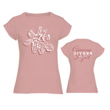 T-SHIRT LADY FLORAL personalizzato con logo - Pubblienne