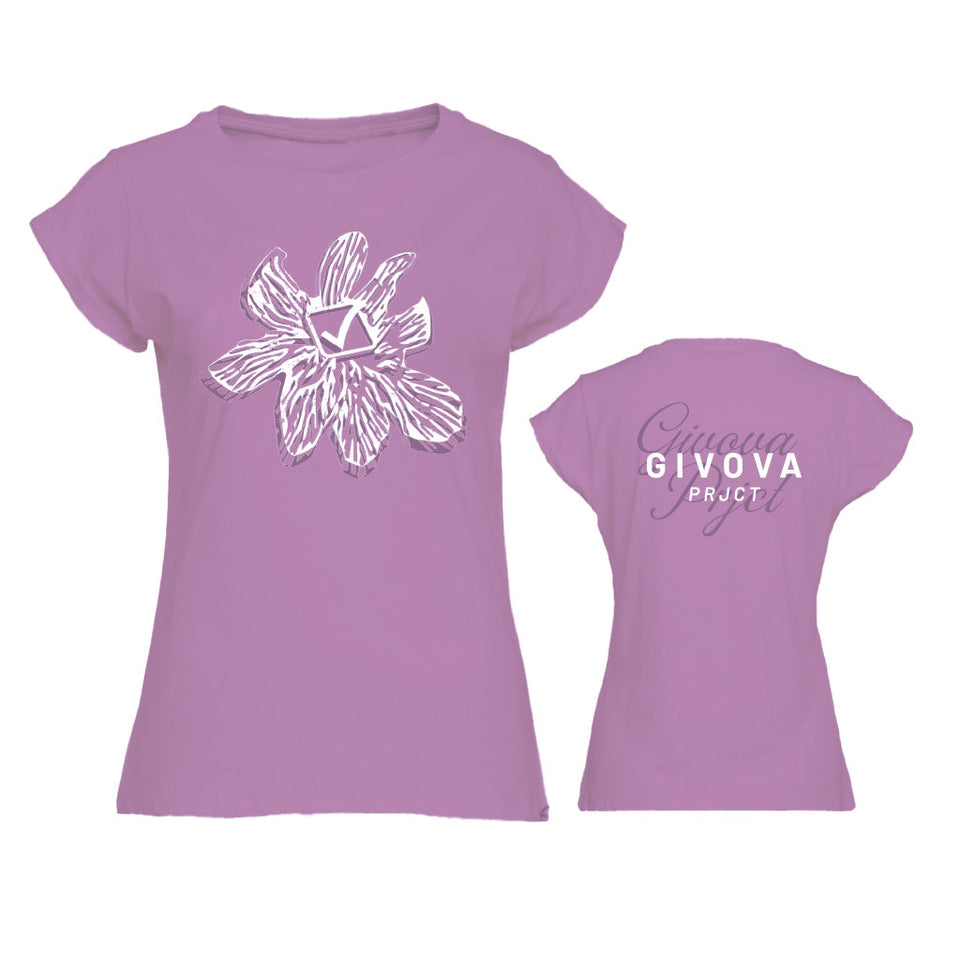T-SHIRT LADY FLORAL personalizzato con logo - Pubblienne