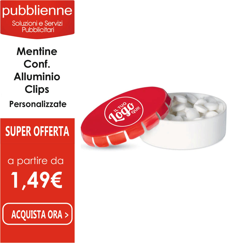 Mentine Personalizzate personalizzato con logo - Pubblienne