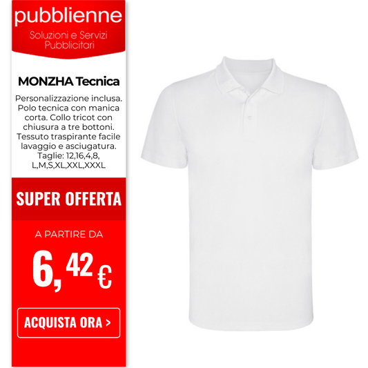 MONZHA - Tecnica personalizzato con logo - Pubblienne