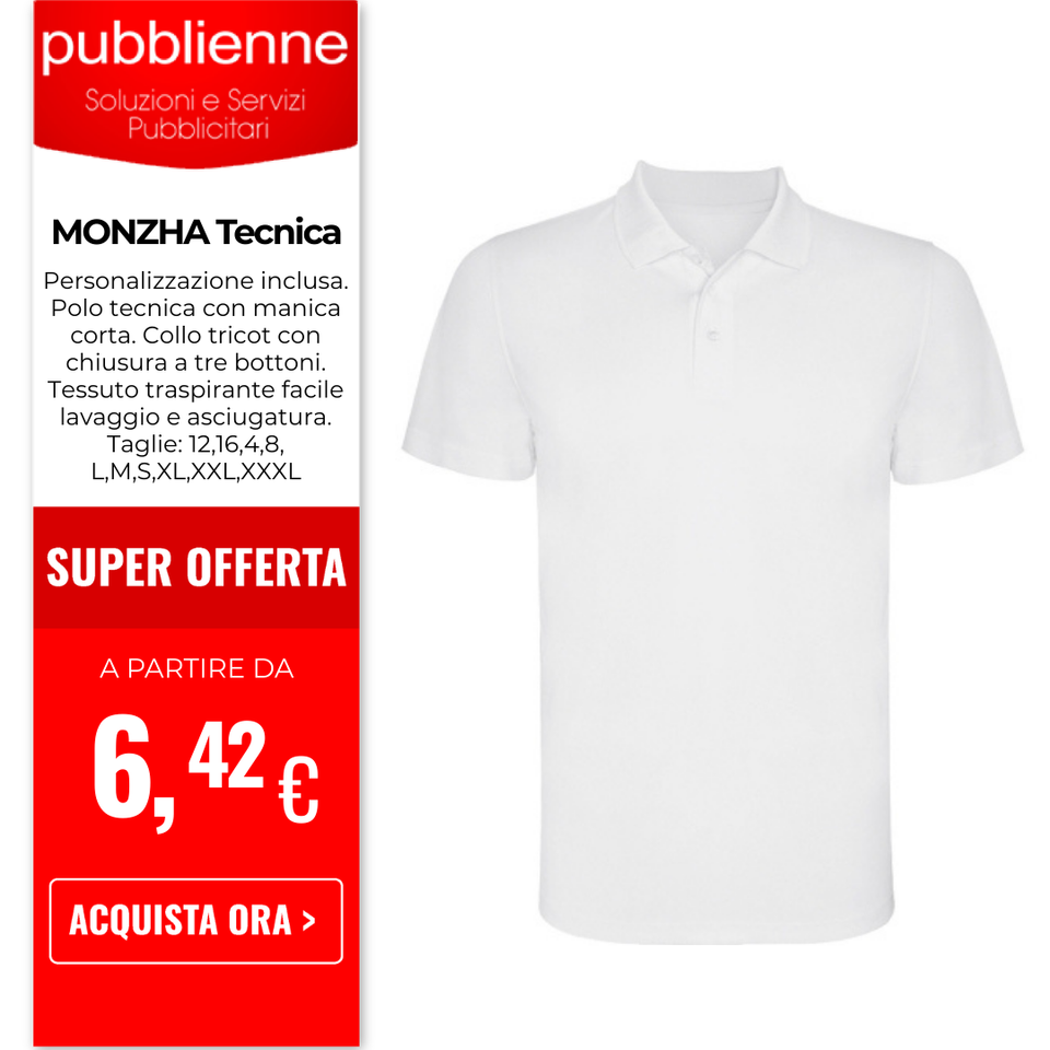 MONZHA - Tecnica personalizzato con logo - Pubblienne