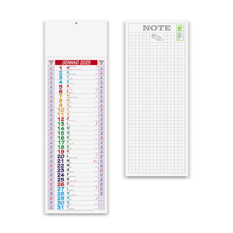 CALENDARIO SLIM NEUTRO personalizzato con logo - Pubblienne