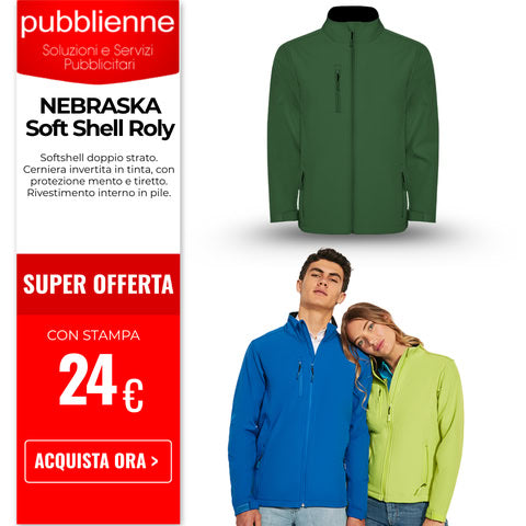 NEBRASKA - Soft Shell Roly personalizzato con logo - Pubblienne