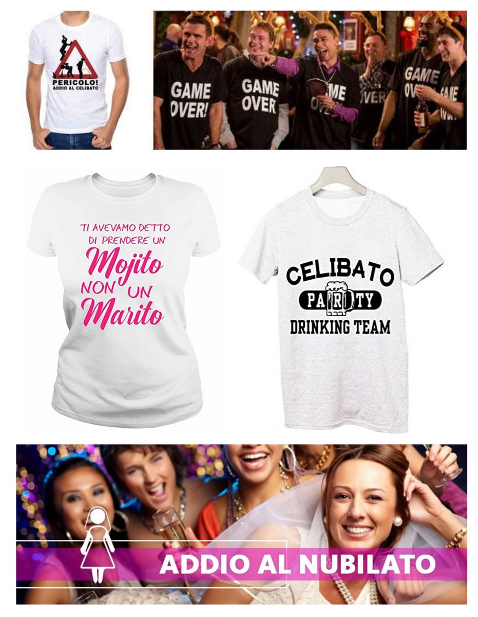 T-shirt Celibato - Nubilato personalizzato con logo - Pubblienne