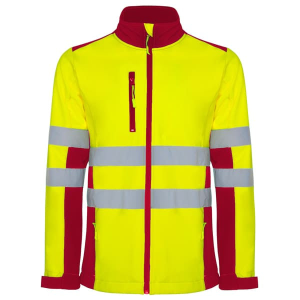 R9303 - Roly Antares Giubbino Soft Shell Uomo Alta Visibilità personalizzato con logo - Pubblienne