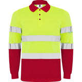 R9306 - Roly Polaris Manica Lunga Polo Uomo Alta Visibilità personalizzato con logo - Pubblienne