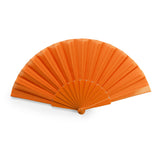 6027 Wedding - Ventaglio Con Stecche In Plastica E Tessuto In Poliestere personalizzato con logo - Pubblienne