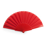 6027 Wedding - Ventaglio Con Stecche In Plastica E Tessuto In Poliestere personalizzato con logo - Pubblienne