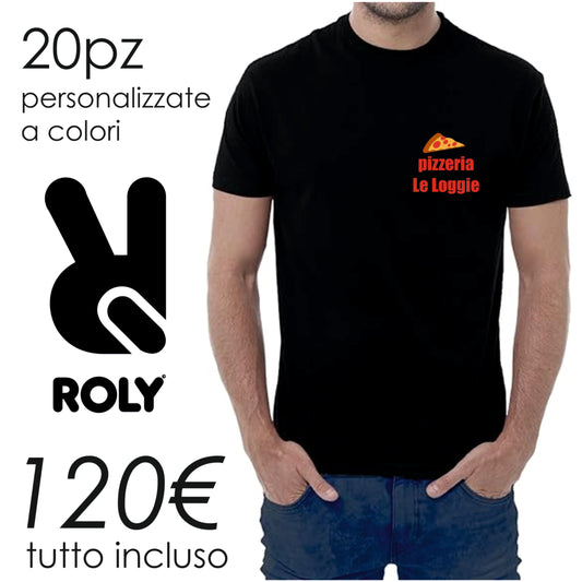 20 magliette Roly personalizzato con logo - Pubblienne
