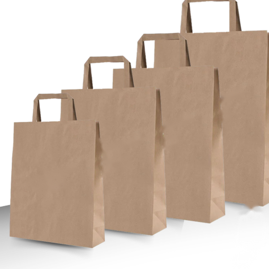 Shopper con manico a piattina stampa a caldo