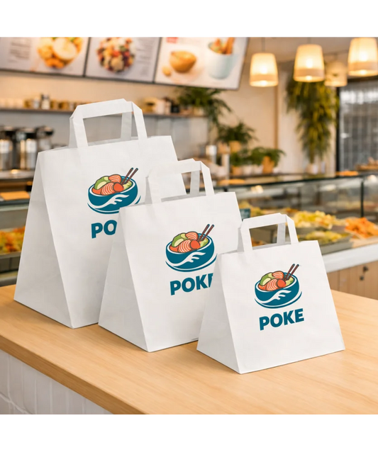 Shopper bianca take away