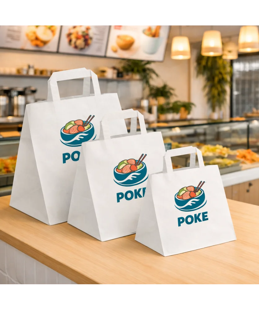 Shopper bianca take away