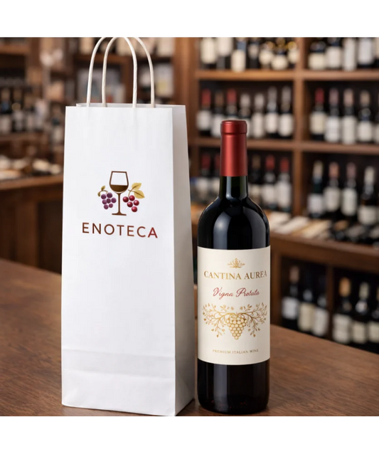 Shopper portabottiglie in carta